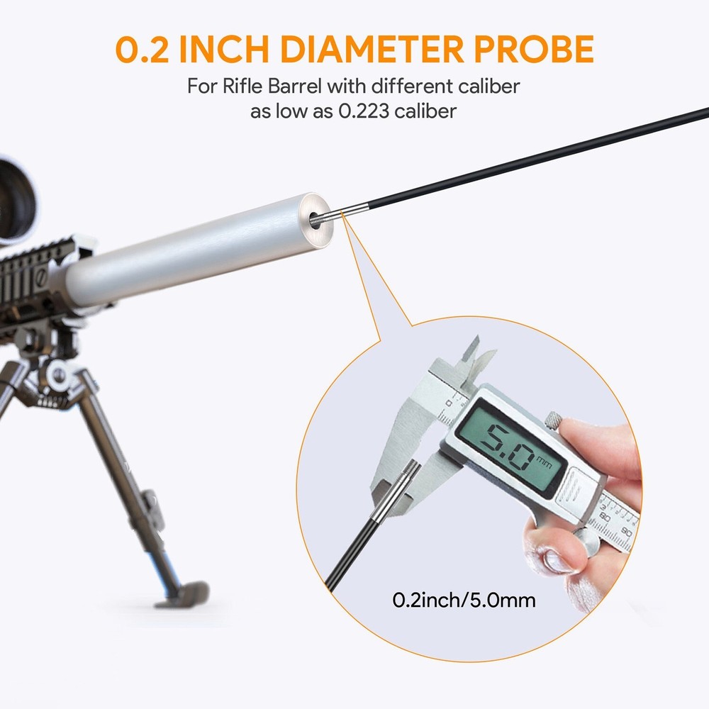 Teslong 0.2inch Rifle Borescope Endoscope WiFi for iPhone iPad Android