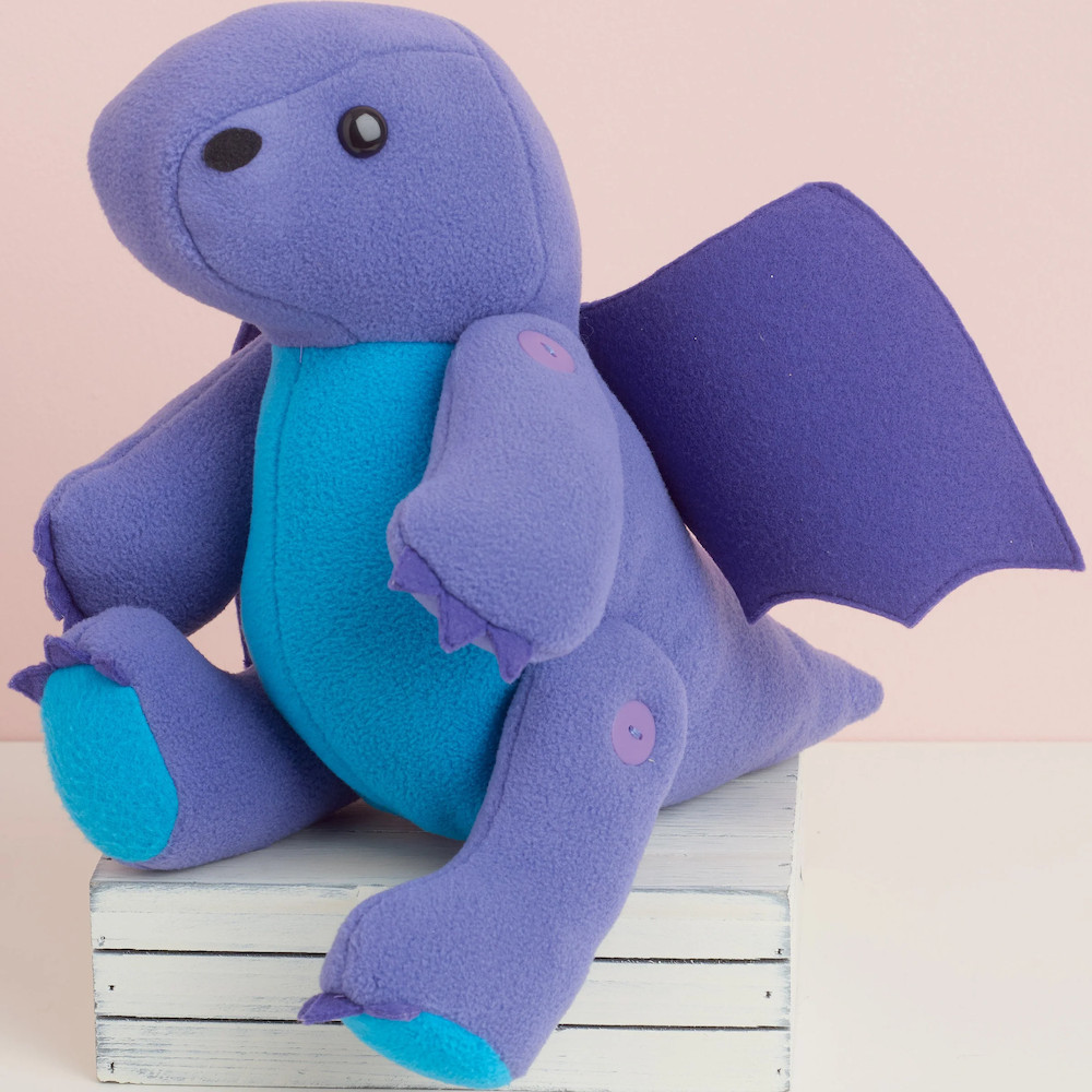 Dragon, Dinosaur, Bear, Bunny Stuffed Plushies Sewing Pattern~Simplicity 9441