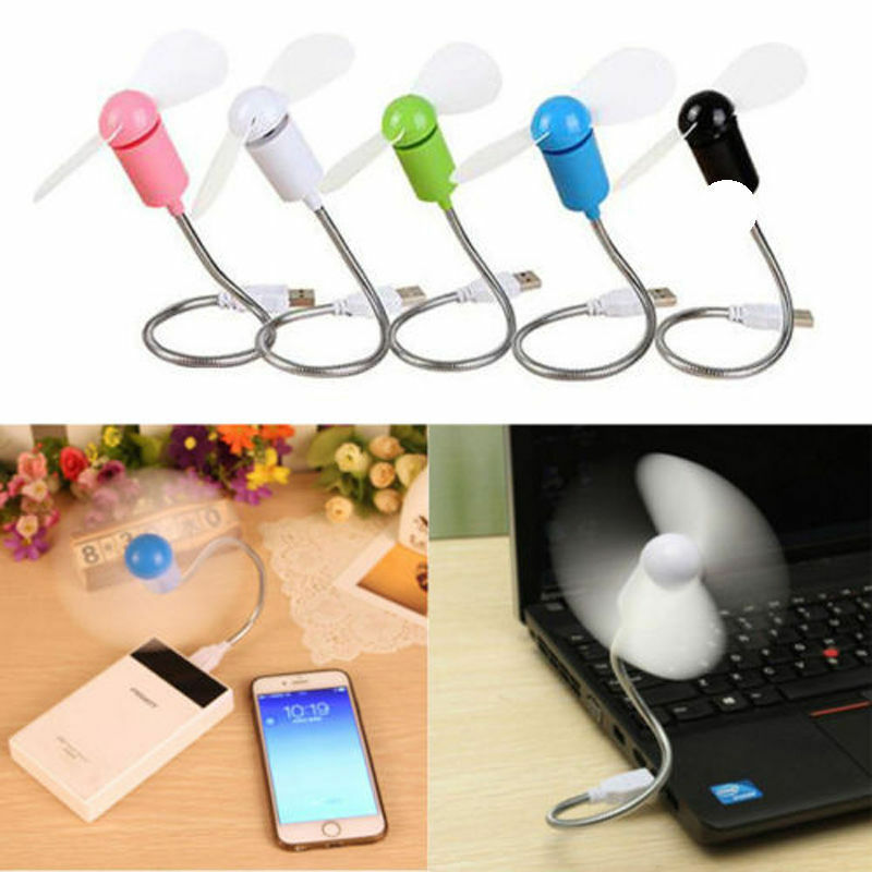 Mini Flexible USB Powered Cooling Cooler Fan For Laptop PC Computer Notebook Mac