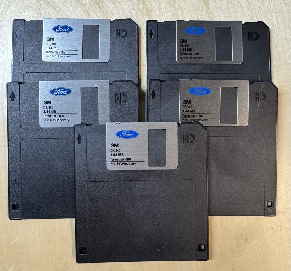 Ford Branded Floppy Disk Diskettes 3.5” High Density HD DS