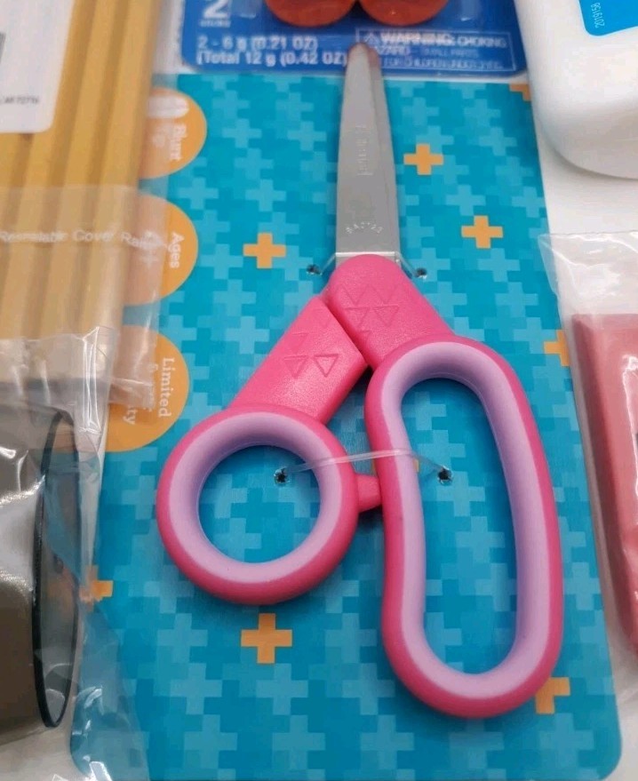 Schools Supplies Bundle kit (w/ Pink Scissors)
