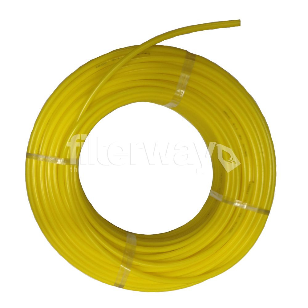 Tubing RO Drinking Water System Tube Roll Pipe 100 feet 1/4" Yellow Finest Grade