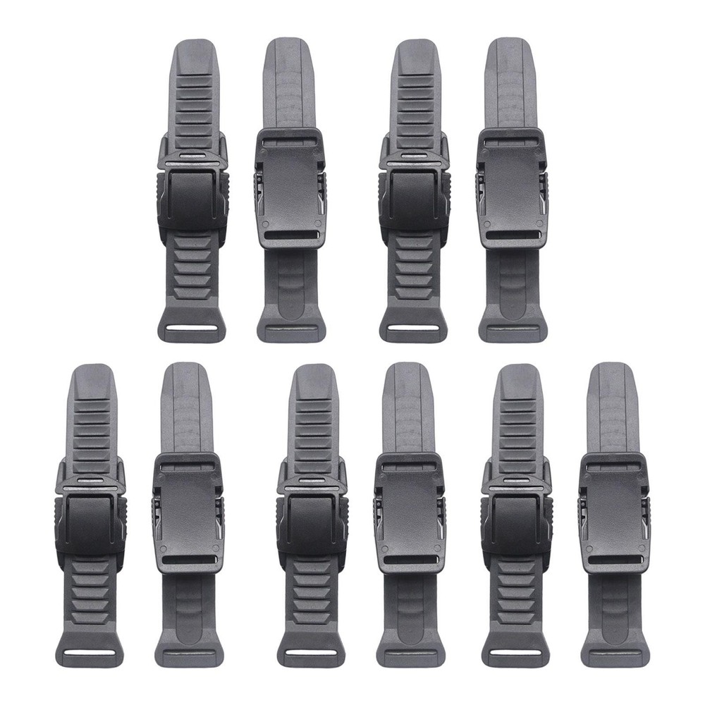 10 Pieces Adjustable Strap Buckles Backpack Buckles Easily Fit Multi Function