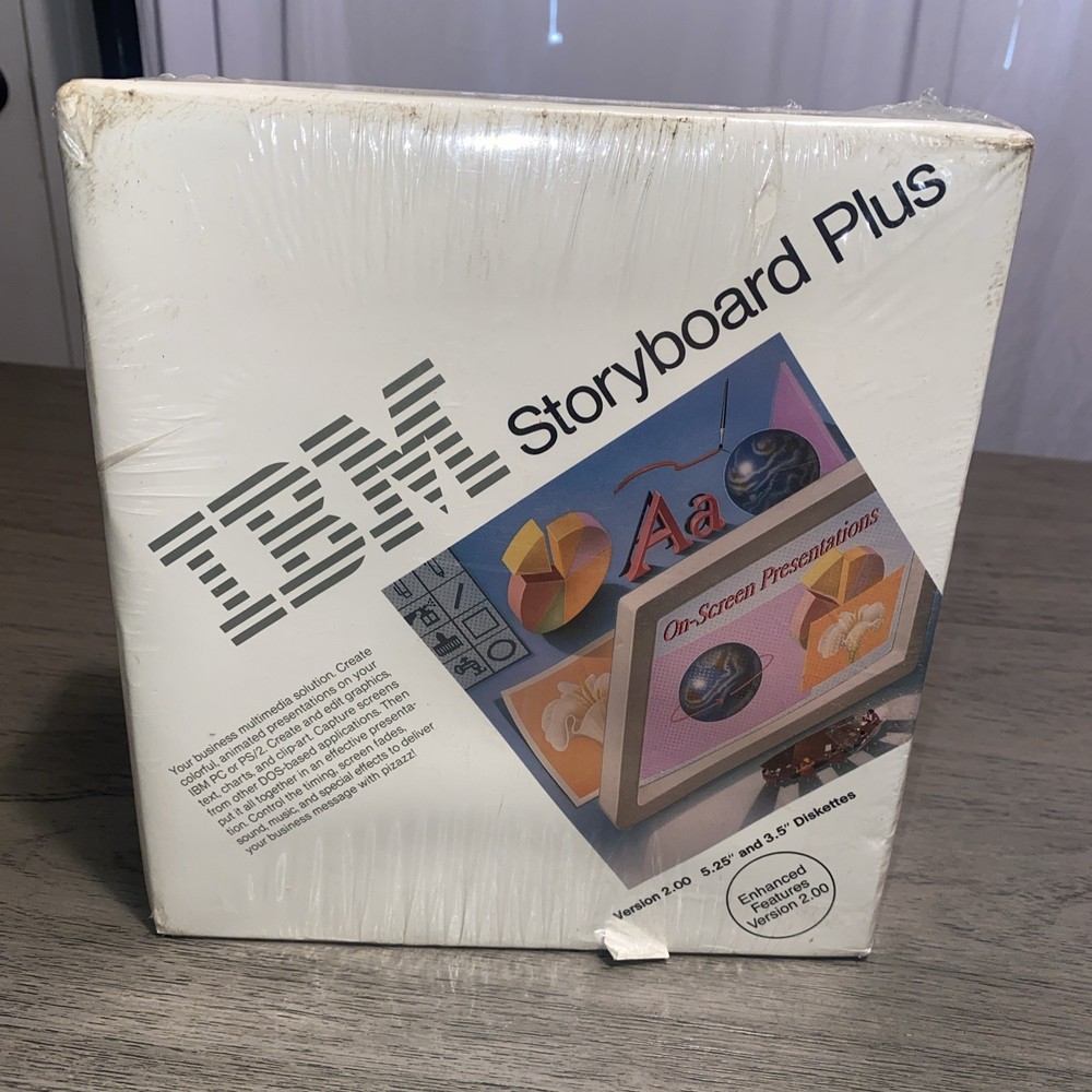 IBM PC Storyboard PLUS Version 2.0  presentation software Brand New!
