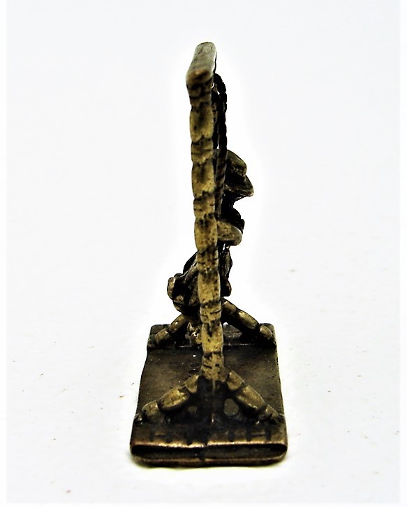 Dutch Solid Silver Figural Girl on Swing Hallmarked