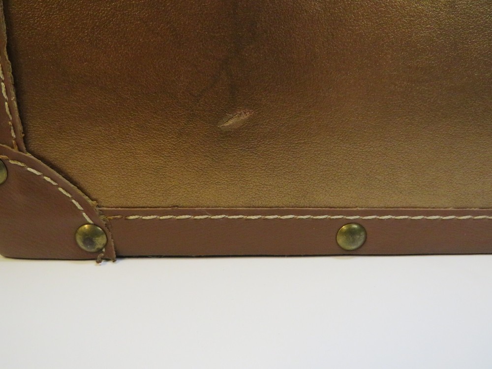 Faux lather small treasure chest