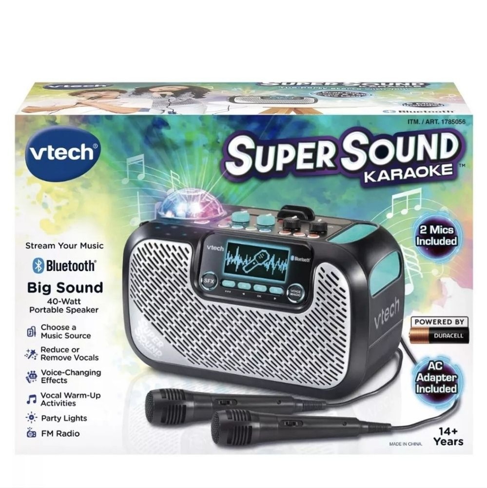 KARAOKE MACHINE VTECH SUPERSOUND SYSTEM PORTABLE DEVICE HOME ADUL…