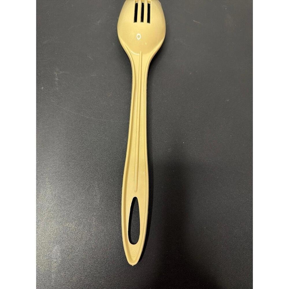 Vintage Slotted Plastic Nylon Serving Spoon