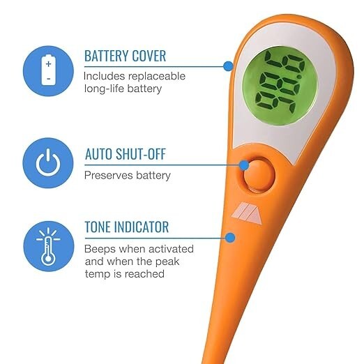 Mabis DMI 8-Second Ultra Premium Digital Thermometer