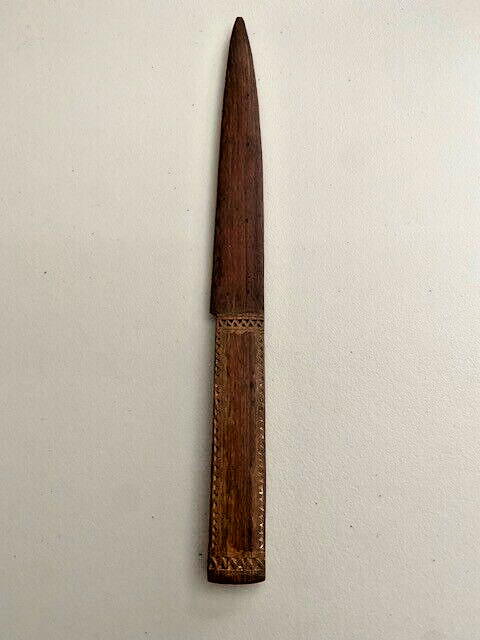 Vintage All Wood Hand Carved Knife