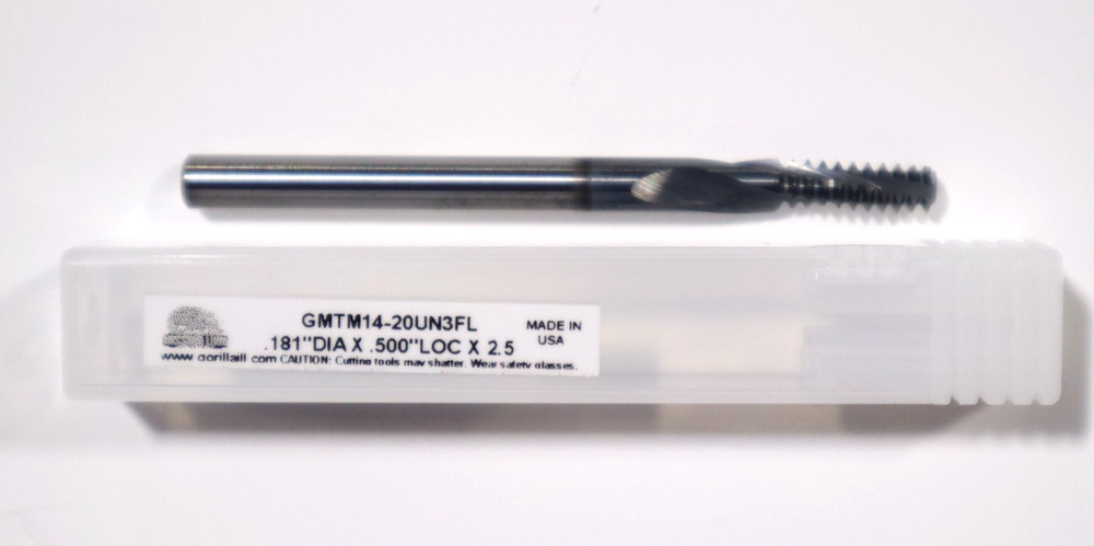 GORILLA MILL, 1/4-20 THREAD Pkg,13/64" DRILL, 3/8" CHAMFER MILL, 1/4 THREAD MILL