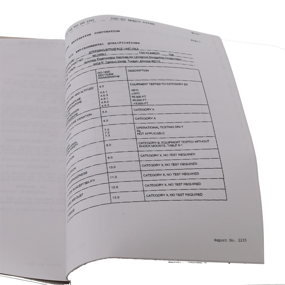Learjet 35 Universal Nav Corp Steering Interface Unit (SIU) Installation Manual
