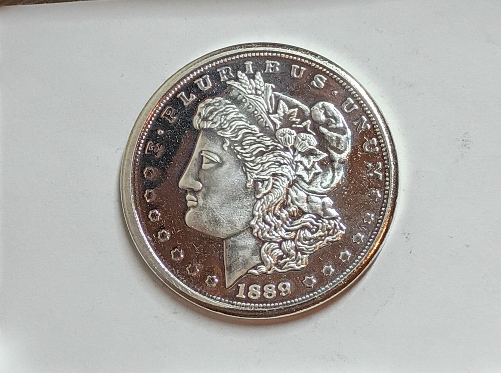 1889 CC Morgan Proof Copy Set W Consecutive Copy Numbers