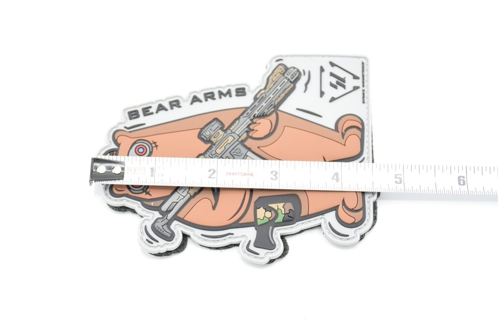 STRIKE INDUSTRIES BEAR ARMS LOGO PATCH HOOK/LOOP BACKING LARGE SIZED PATCH RARE