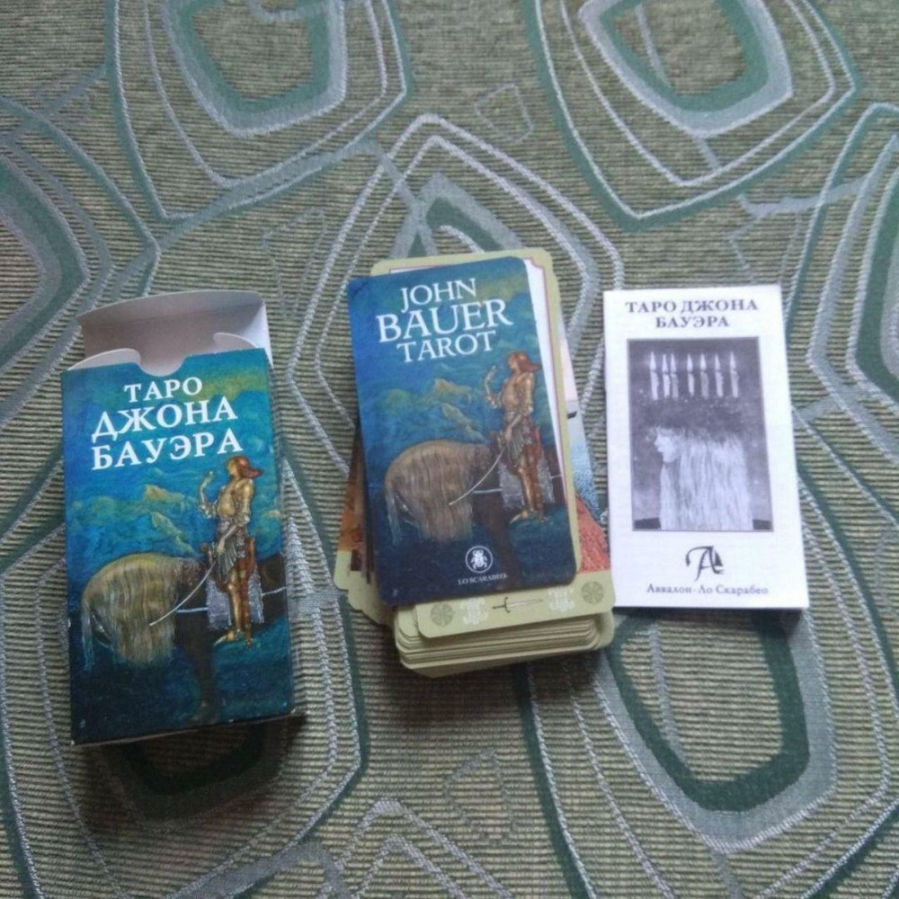 Таро Джона Бауэра инструкция на русском + 78 карт Tarot Avalon Lo Scarabeo