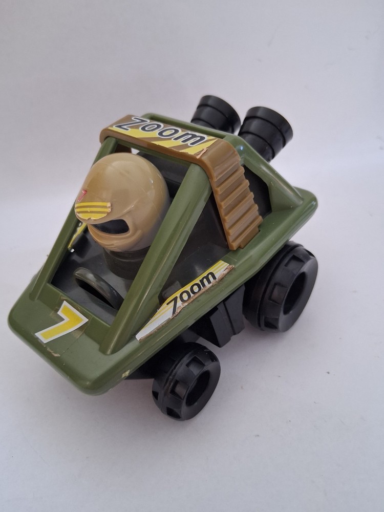 1990's Pull String "Zoom" Buggy Toy