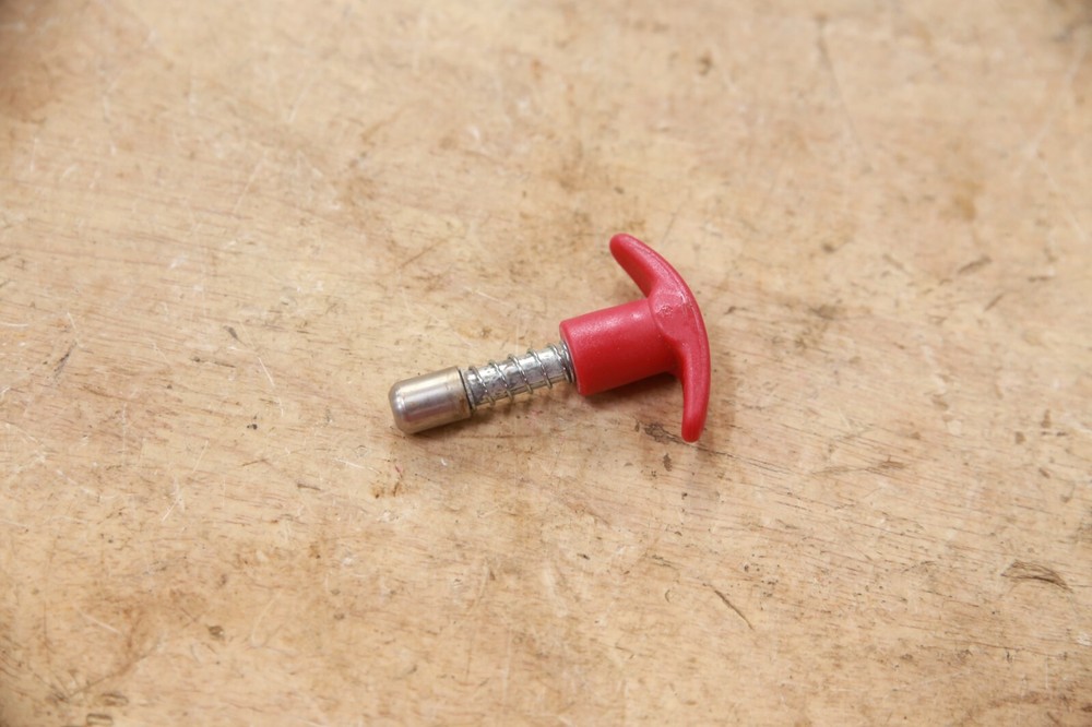 Pride Go-Go Folding Travel Scooter Spring-Loaded Frame Lock Knob Handle Pin Red