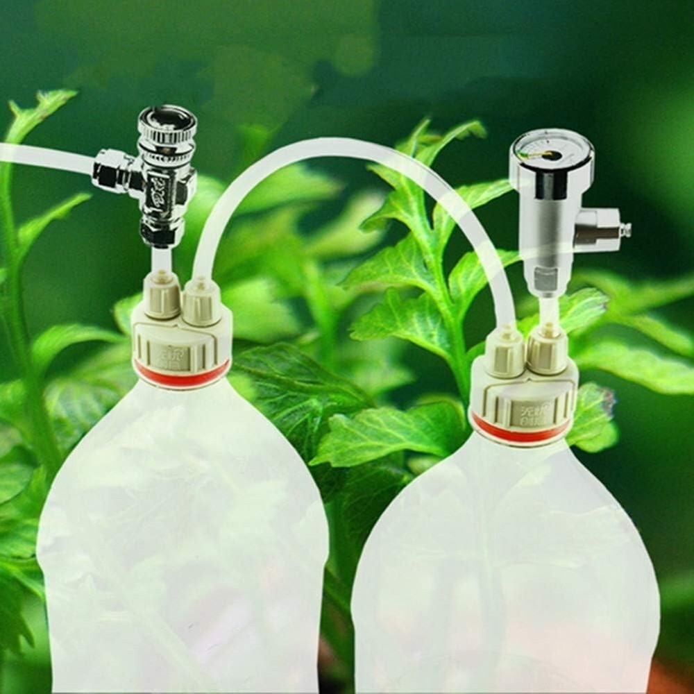 Aquarium CO2 Generator Quick Twist Bottle Cap Air Diffuser 5pcs Fish Tank