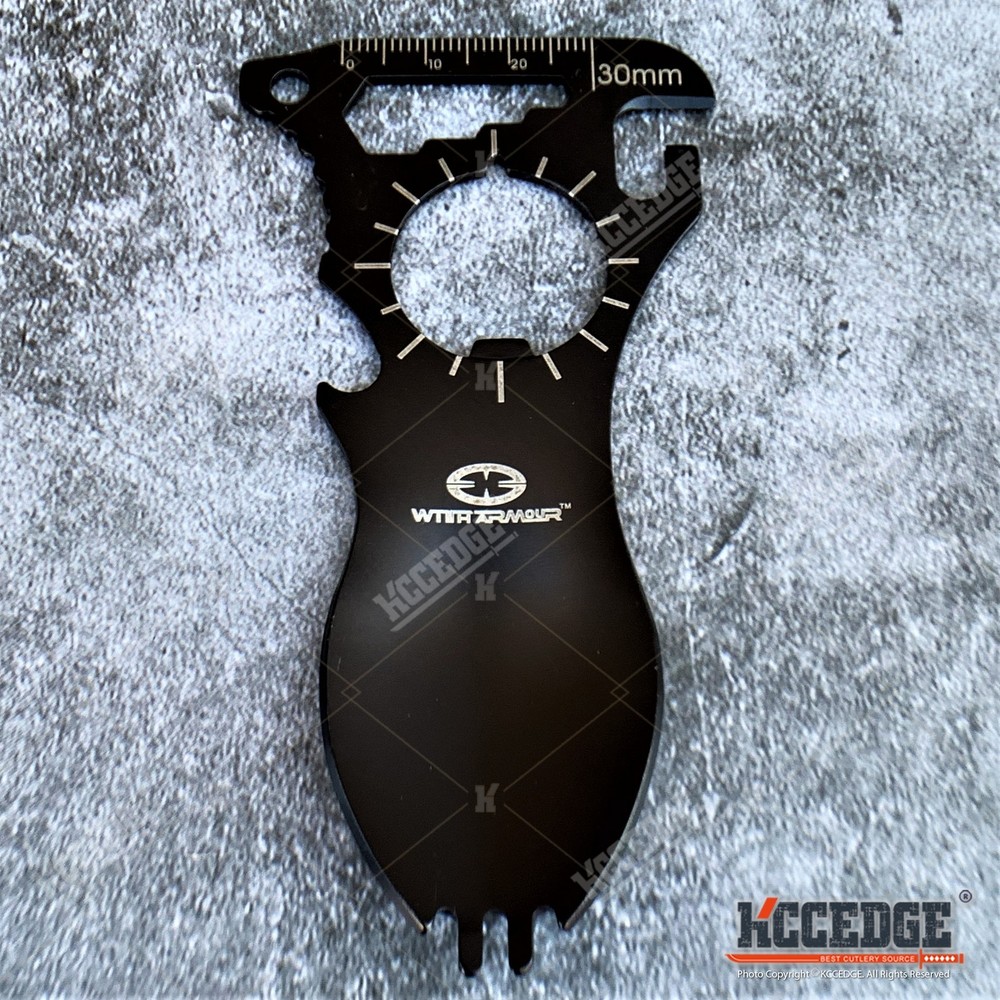 Multi-Tool Tactical Camping SPOON - FORK - CAN & BOTTLE OPENER - HEX WRENCH