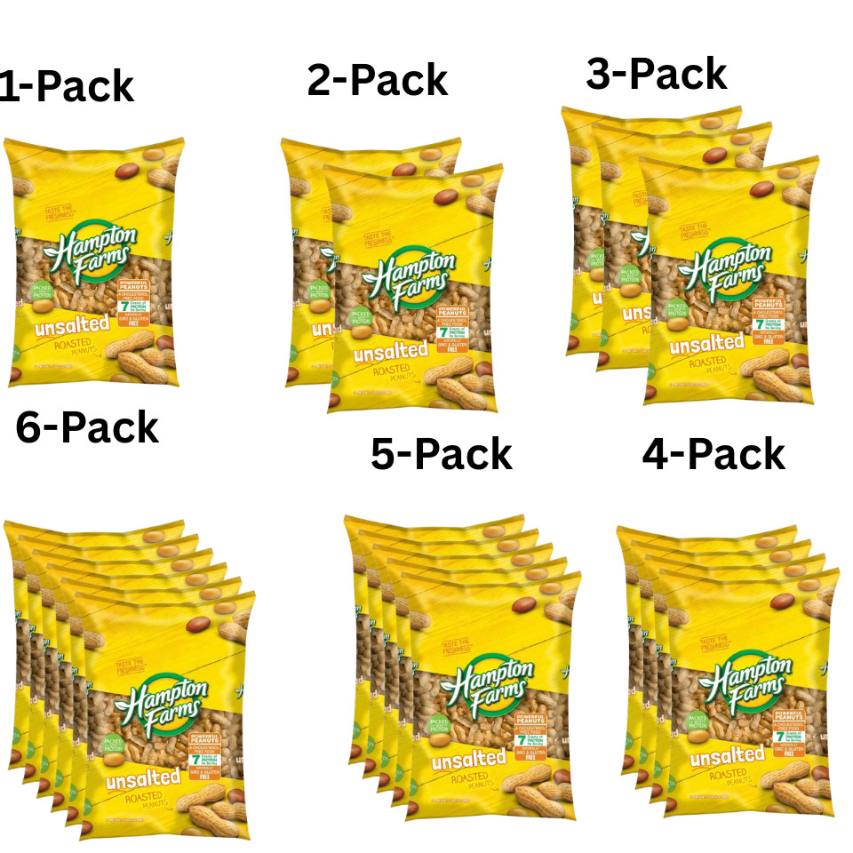 Hampton Farms Unsalted In-Shell Peanuts, 5 lbs. Multipack