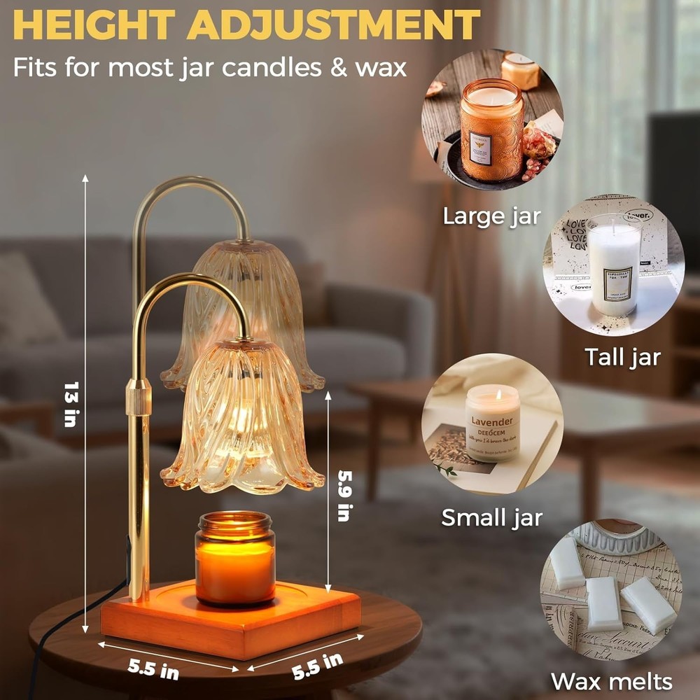 Candle Wax Melter with Adjustable Height & Timer - Ideal Housewarming Gift