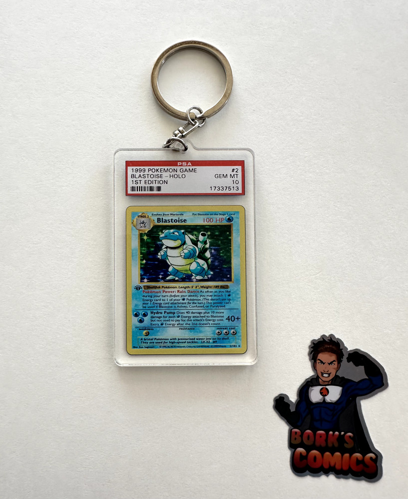 Key Issue Keychains™ - Blastoise - PSA Homage - Pokemon - SALE!!