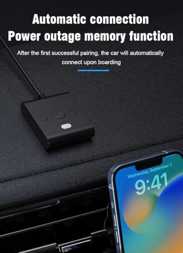 Bluetooth 5.4 AUX Car Adapter， [Enhanced Connection & Noise
