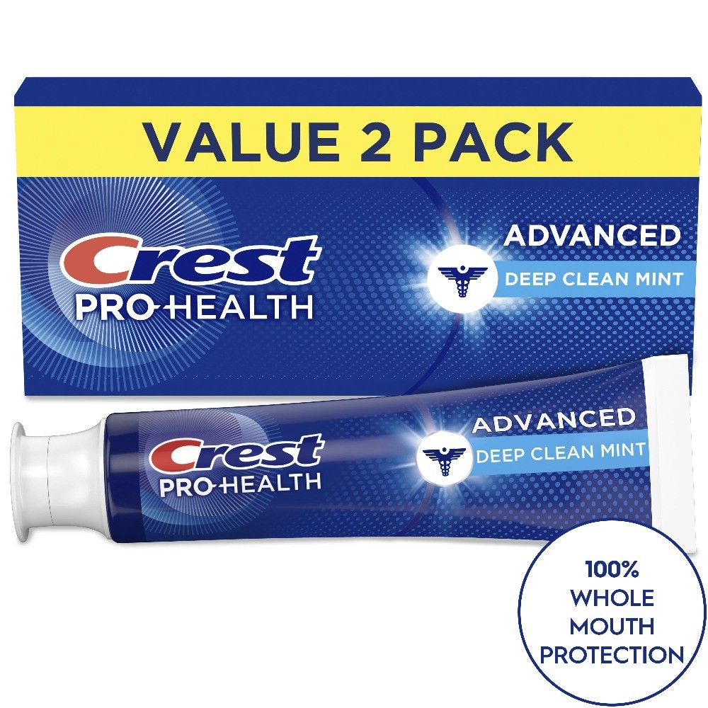 (6 pack) Crest Pro-Health Advanced Deep Clean Mint Toothpaste (5.1oz) Twin Pack