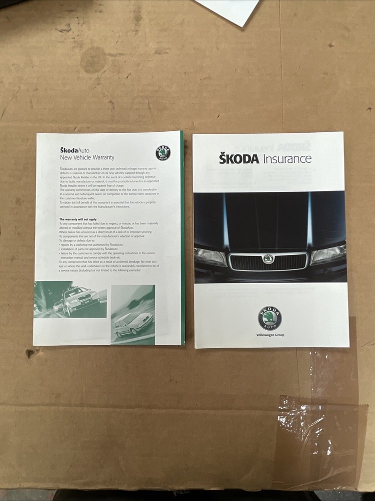 Mk1 Skoda Fabia Owners Manual