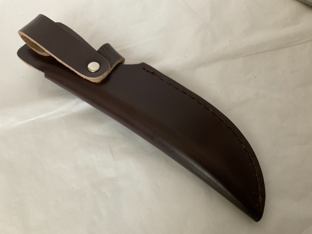 TW13 Timber Wolf Fixed Blade Knife with Brown Leather Sheath