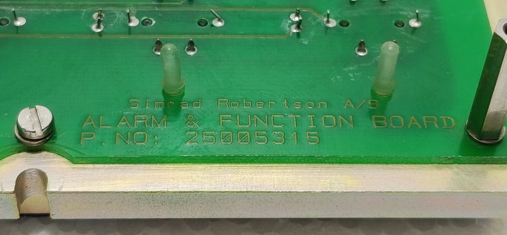 SIMRAD 25005315 ALARM & FUNCTION BOARD ROBERTON AUTOPILOT CONTROL PANEL USED