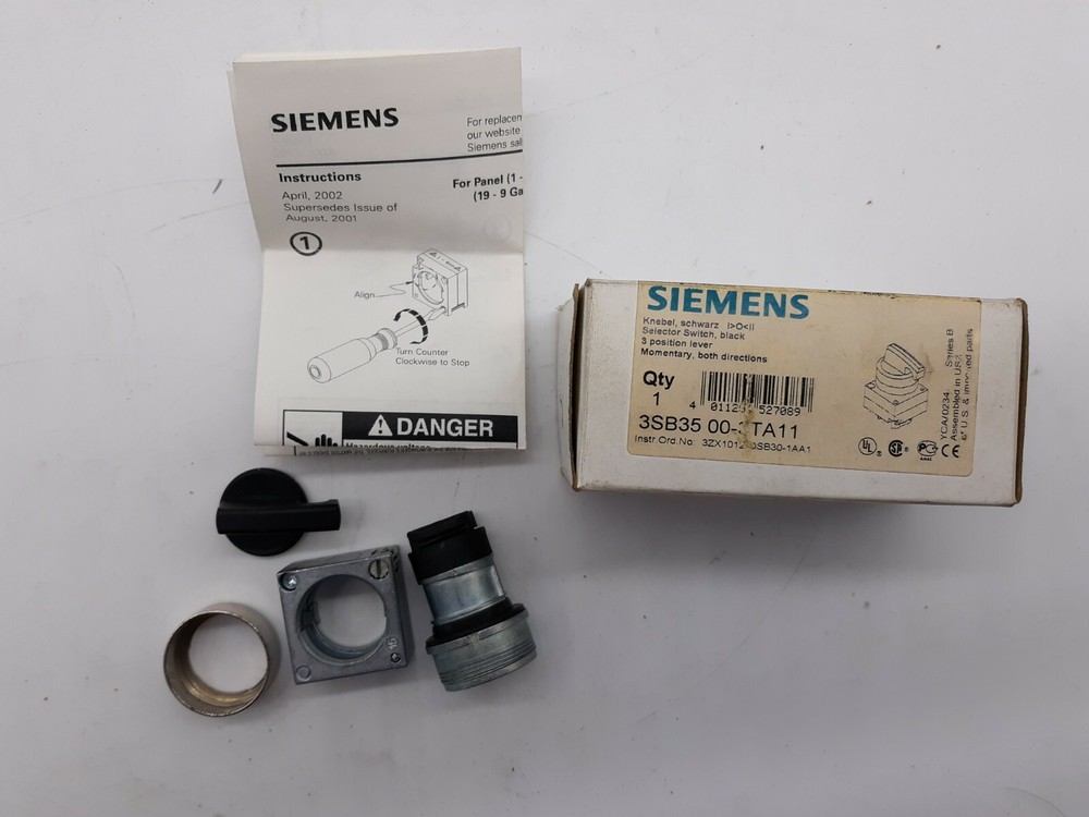 Siemens Selector Switch 3SB35 00-3TA11