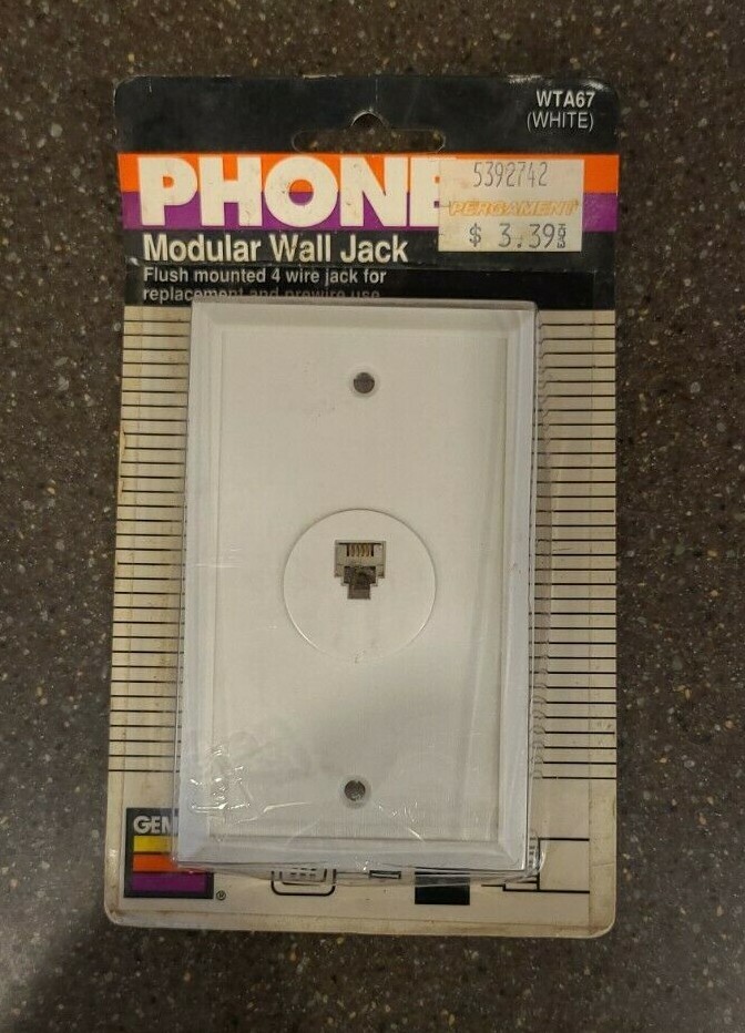 Gemini Modular Phone Wall Jack WTA67 White (New in package)