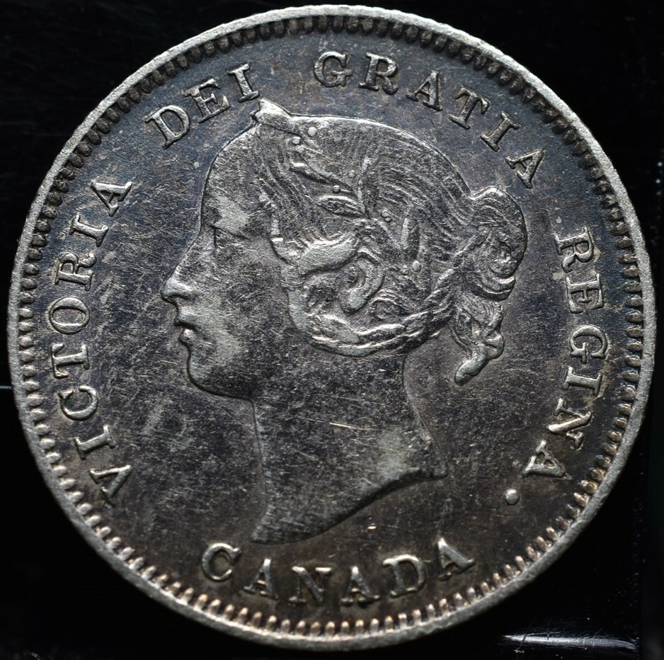 1900 Canada Silver 5 Cents - XF KM#2 $150