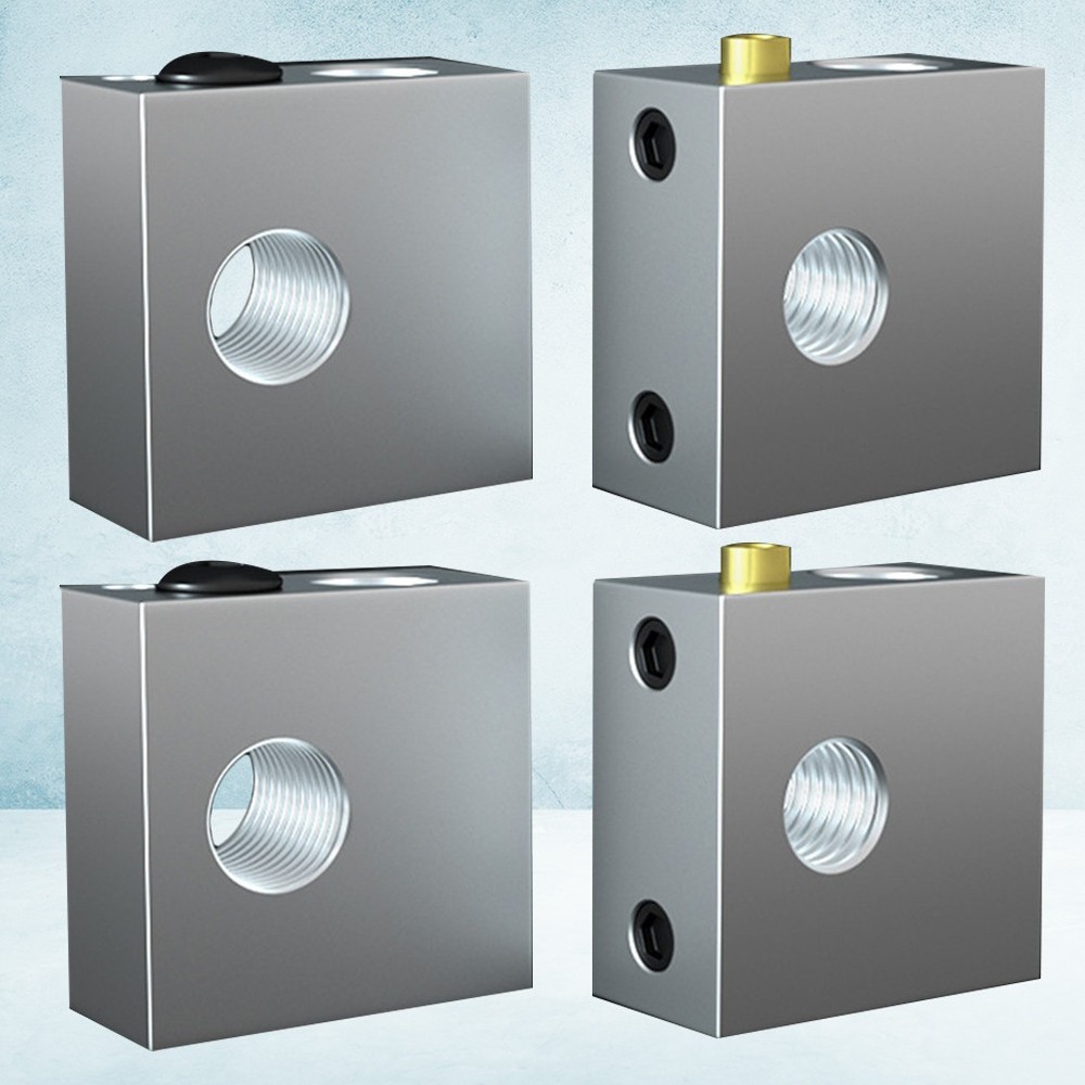 4pcs 3d Printer Heating Block 3d Printer Heater Block (Silver) 3D printer heater
