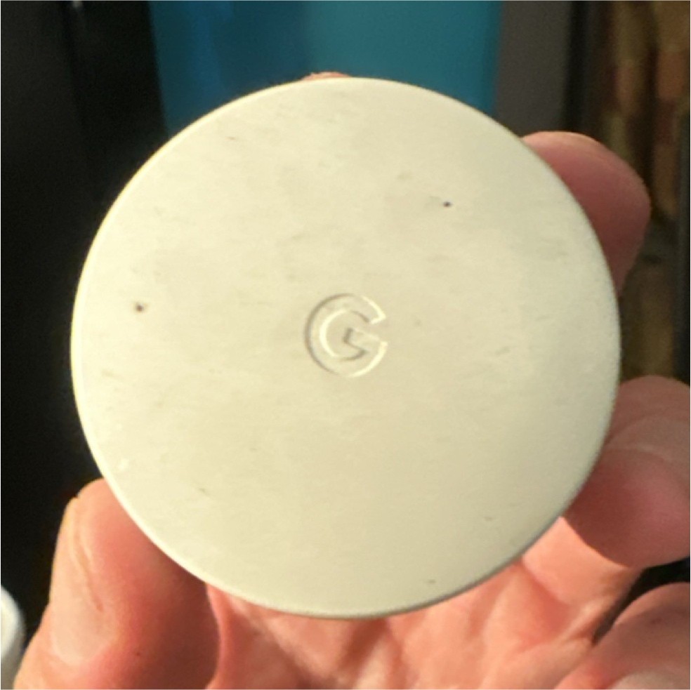 Google Nest Programmable Round White Thermostat Plastic Smart Home Device