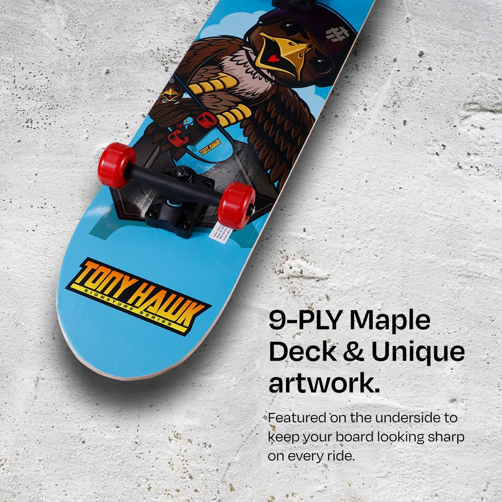 Series 31" Skateboard for Beginners, First Time Skateboarder, Hawk