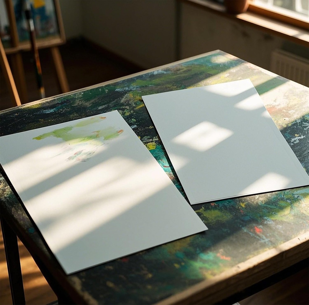 50 Sheets 12 X 12 Inch White Chipboard, 1MM Thick Medium Weight Chipboard Sheets