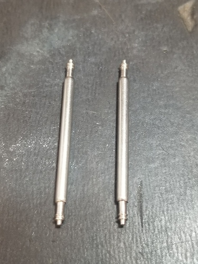 Set of 2 24mm Double Shouldered Thick Spring Bars - NEW