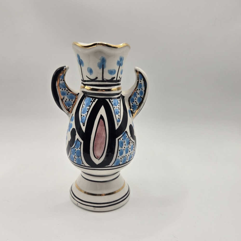 Azouz Kharraz Ceramic Horned Vase