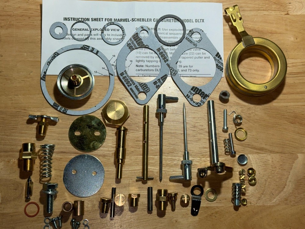 John Deere A AO AR Marvel Schebler DLTX 71 DLTX 72 Comprehensive Carb Kit Float