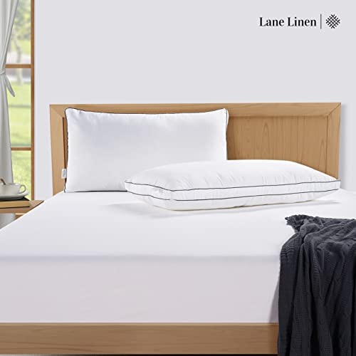 Bed Pillows Standard Size Set of 2, Medium Soft Standard (2 Pack) White