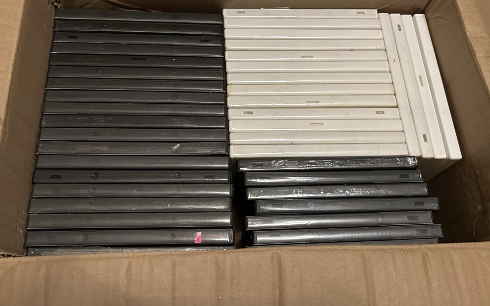 Dvd Cases - 51 Multi-colored Pink, Green, Blue With Mostly Black & White (empty)