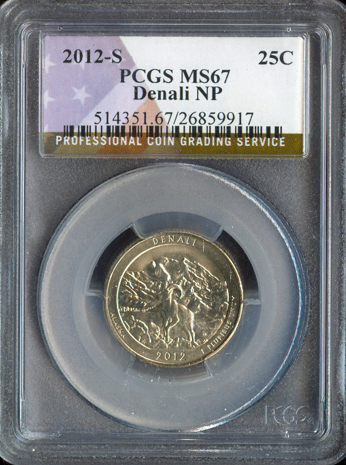2012-S Denali Quarter PCGS MS67 Business
