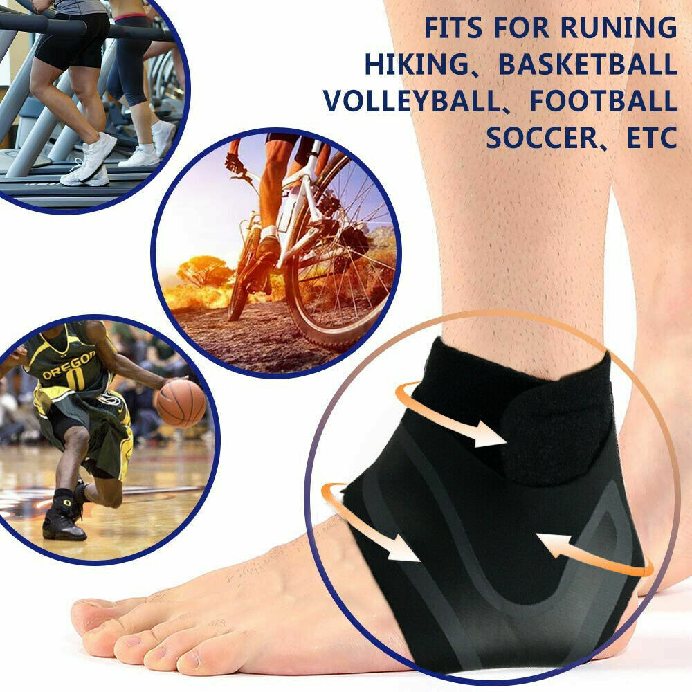 Ankle Support Brace Compression Adjustable Heel Stabilizer Foot Protector Strap