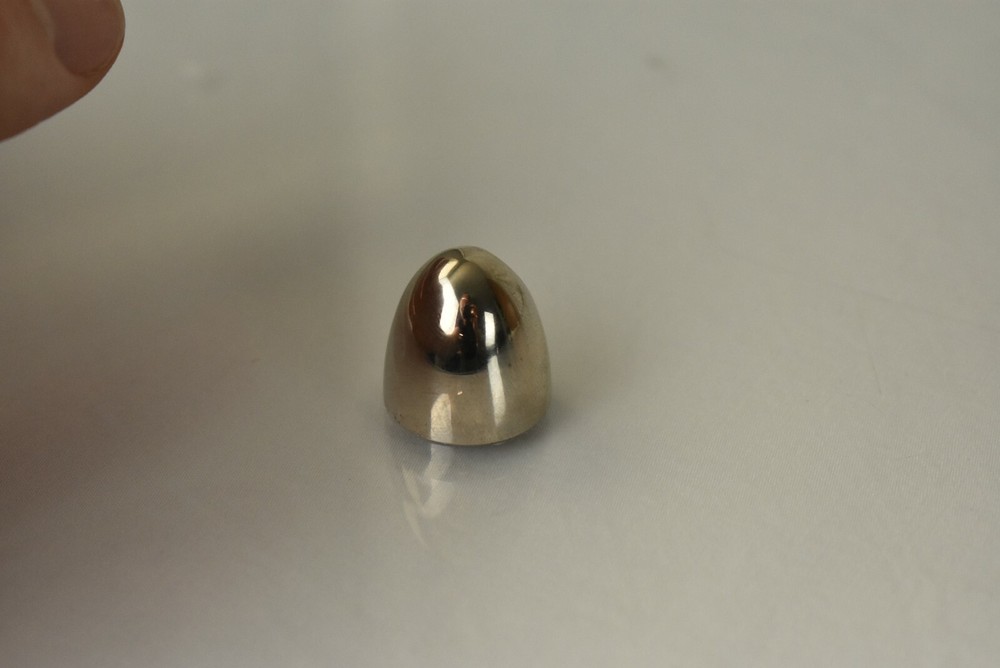 Beautiful Potentiometer Solid Chrome Silver Component Subwoofer Knob Detented