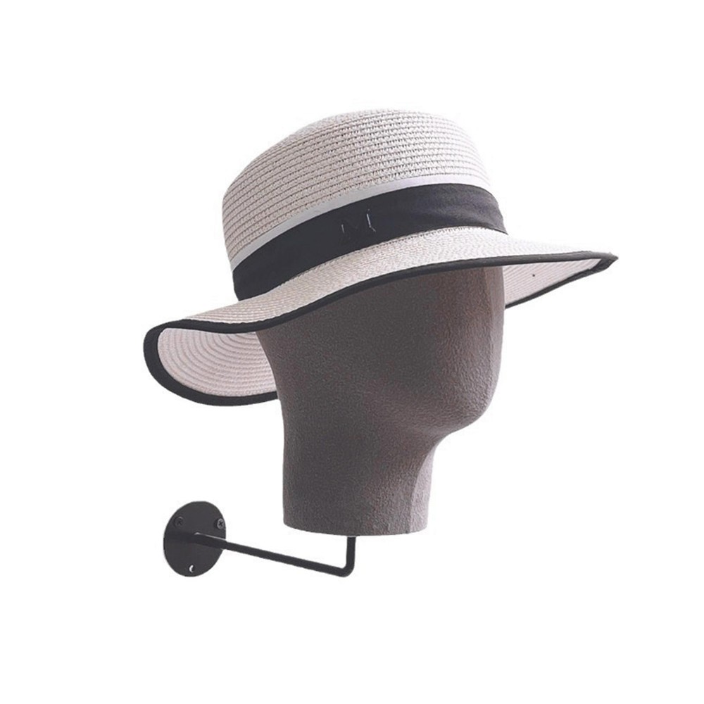 Mannequin Head Model Wall Mount Hat Display Stand