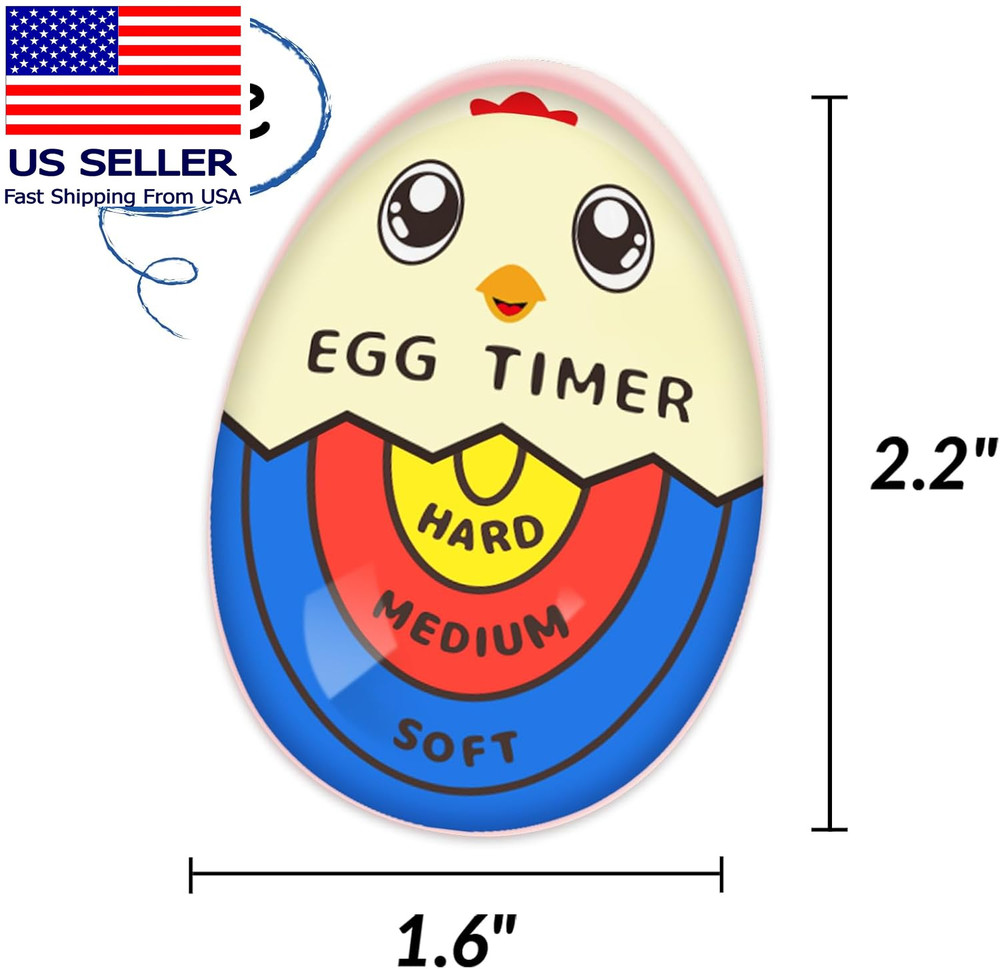 Egg Timer for Boiling Eggs That Changes Color When Done, Color