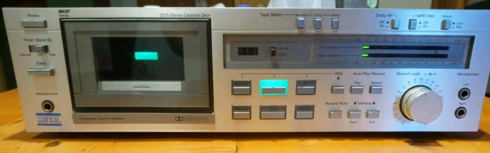 MCS Modular Component Systems Cassette Deck 683-3575 - WORKS - w/ORIGINAL BOX!