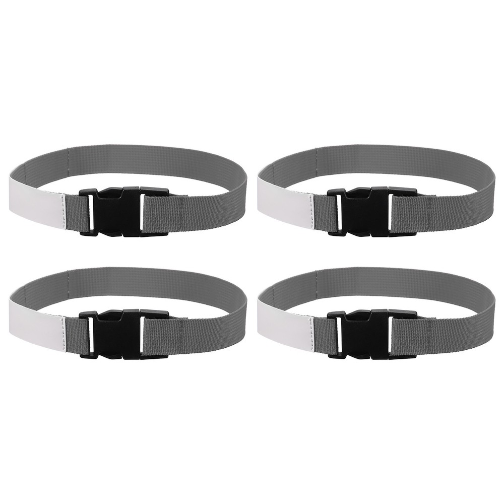 4 Pcs Multipurpose Laundry Strap with Buckle, Gray